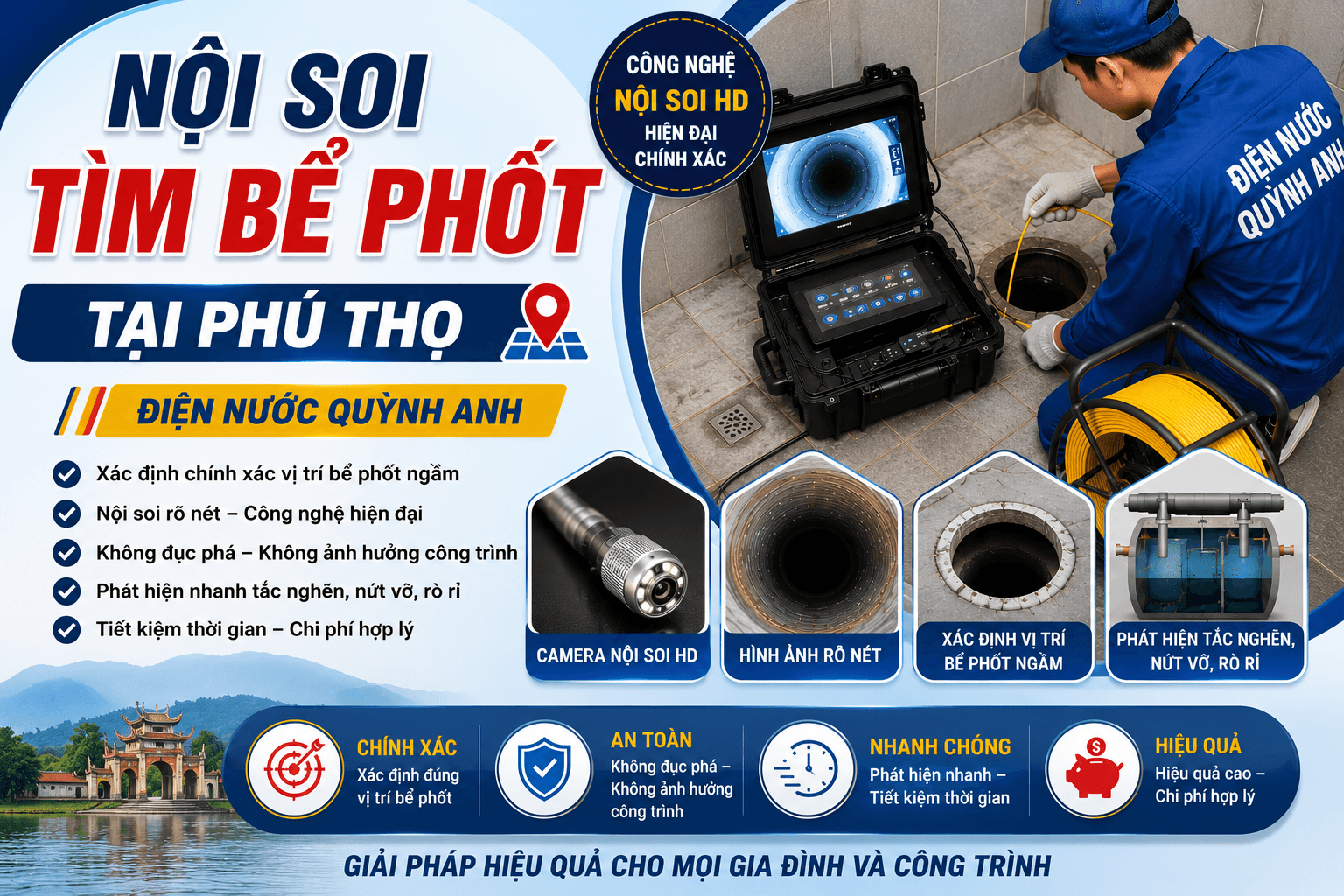 Nội Soi Tìm Bể Phốt Phú Thọ