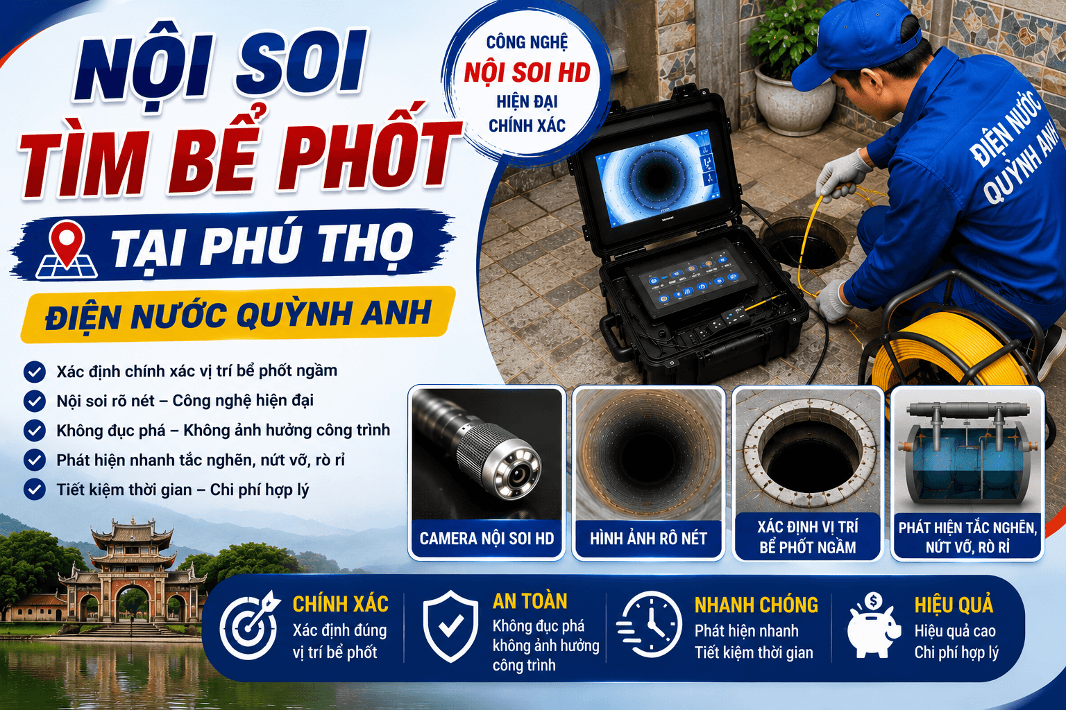 Nội Soi Tìm Bể Phốt ở Phú Thọ