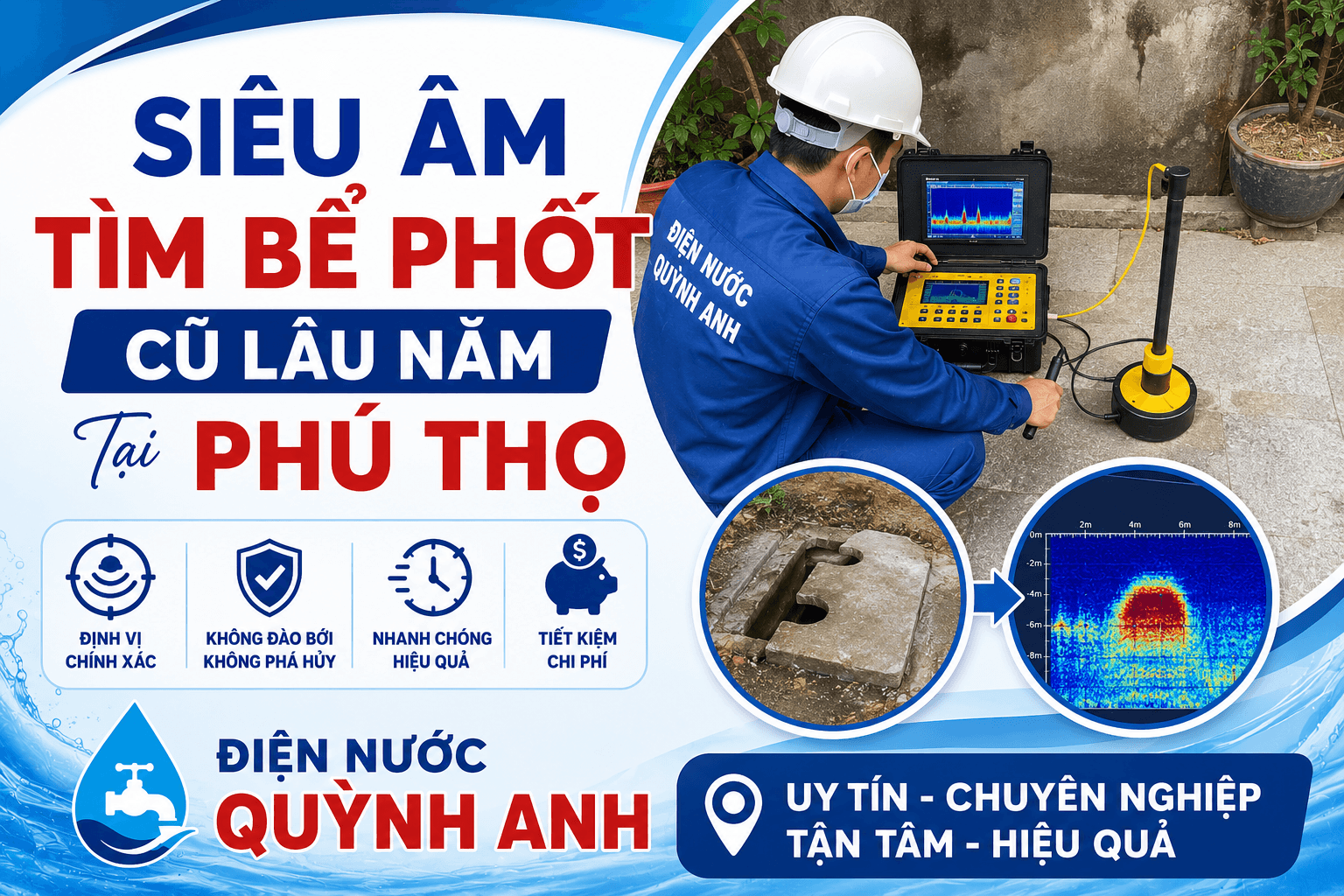 Siêu Âm Tìm Bể Phốt Cũ Lâu Năm Tại Phú Thọ