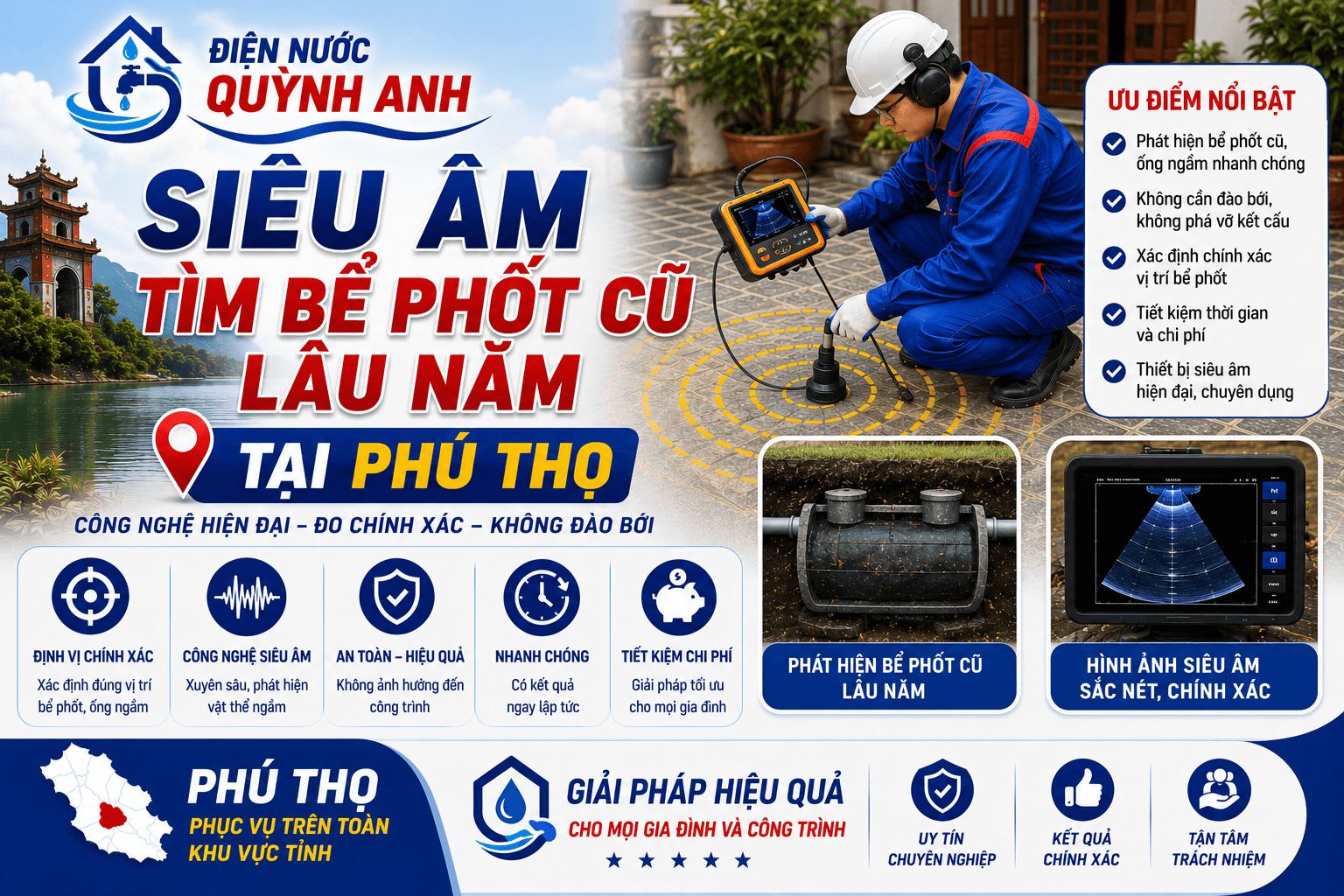 Siêu Âm Tìm Bể Phốt Cũ Lâu Năm