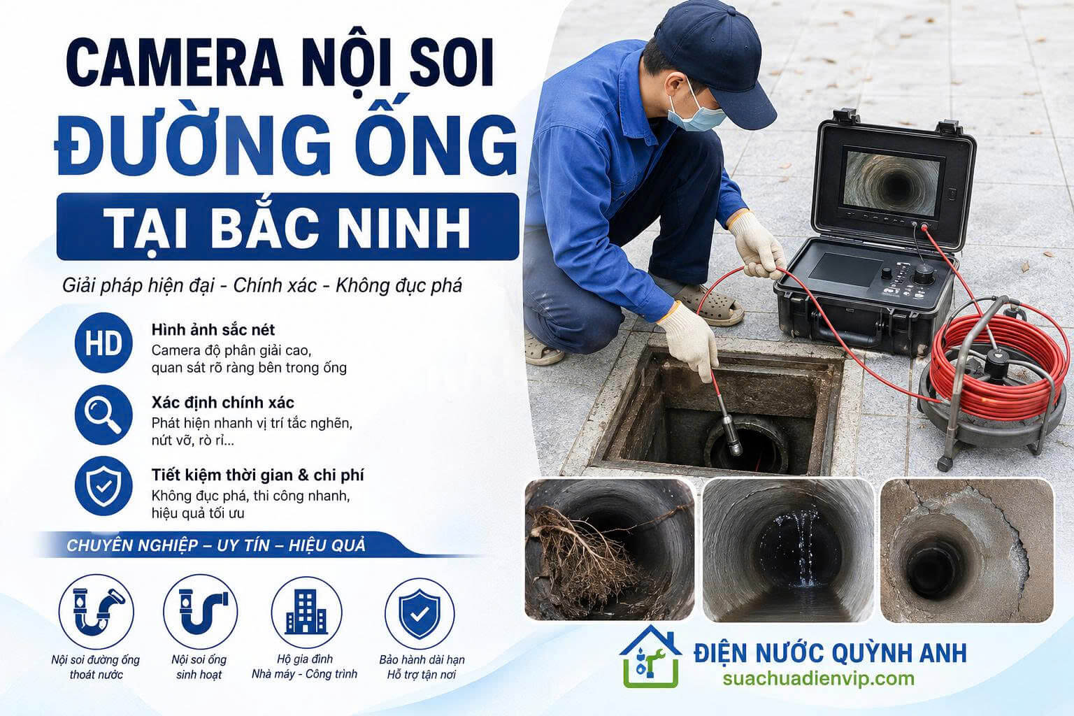 Camera Nội Soi Đường Ống ở Bắc Ninh