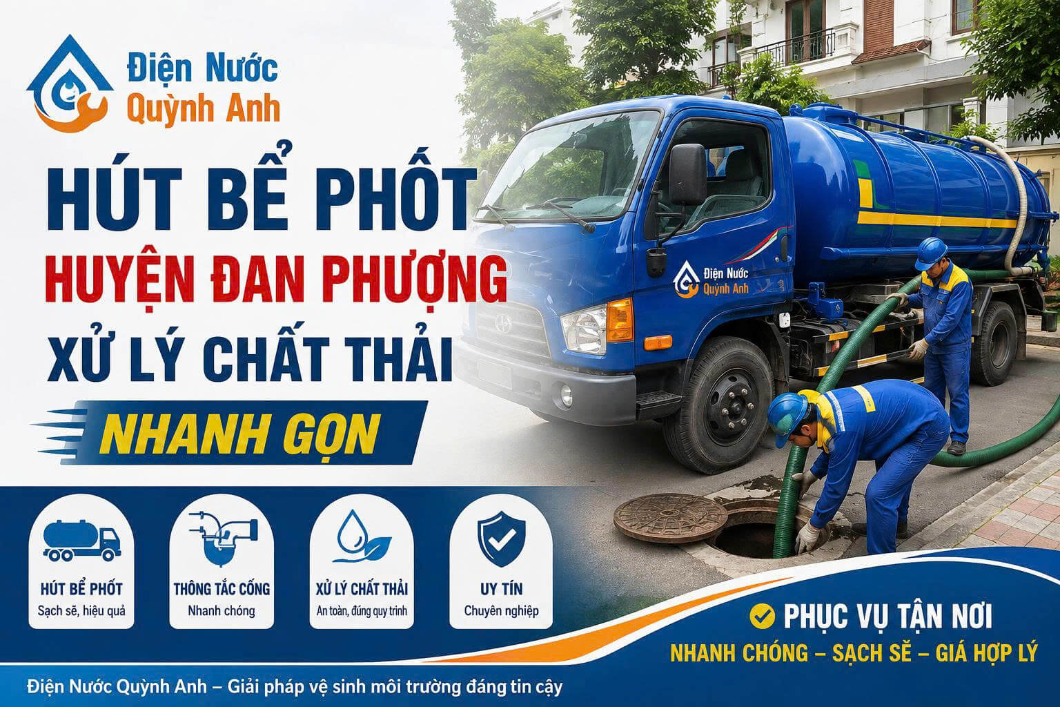 Hút Bể Phốt Huyện Đan Phượng