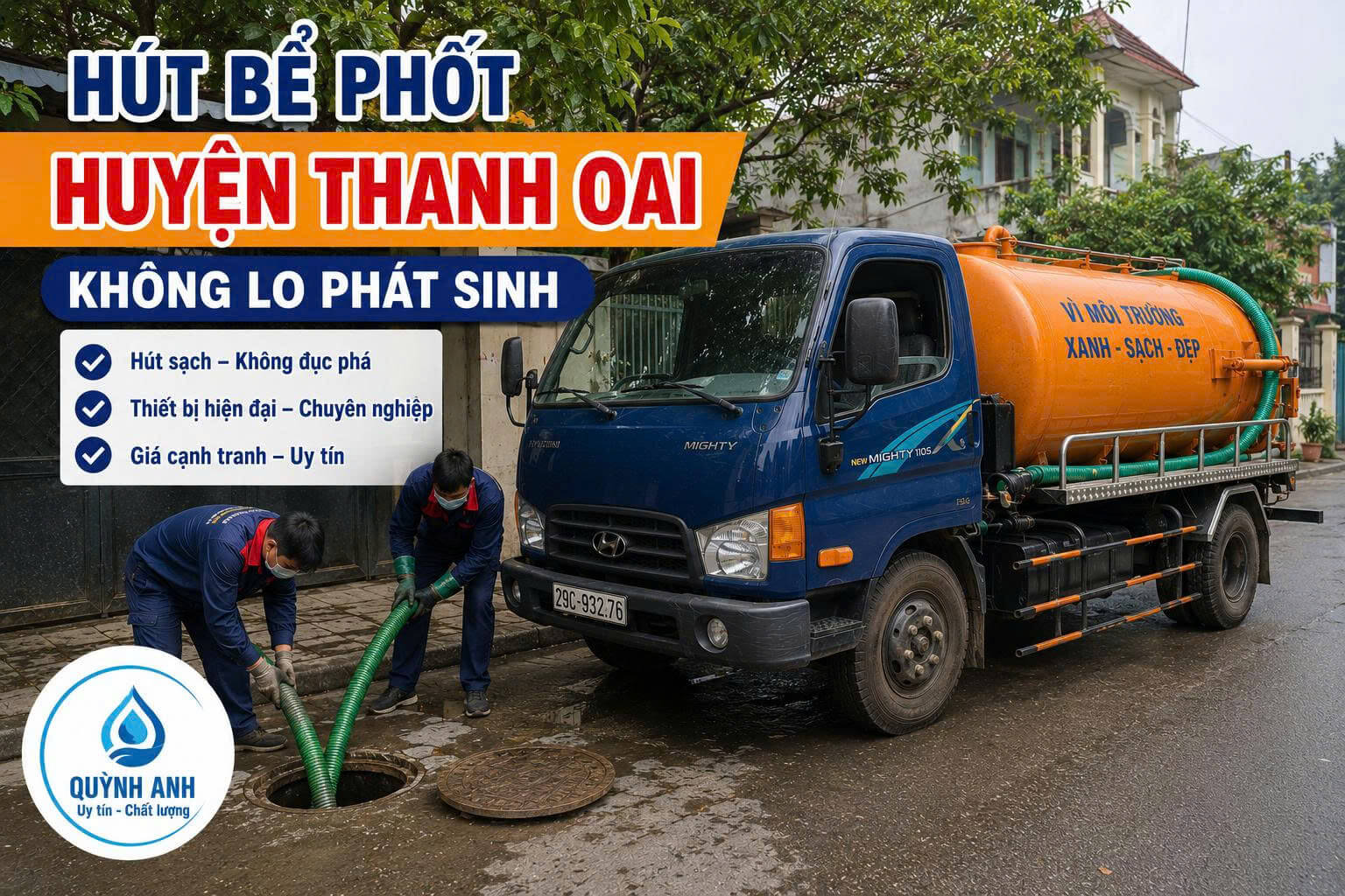 Hút Bể Phốt Huyện Thanh Oai