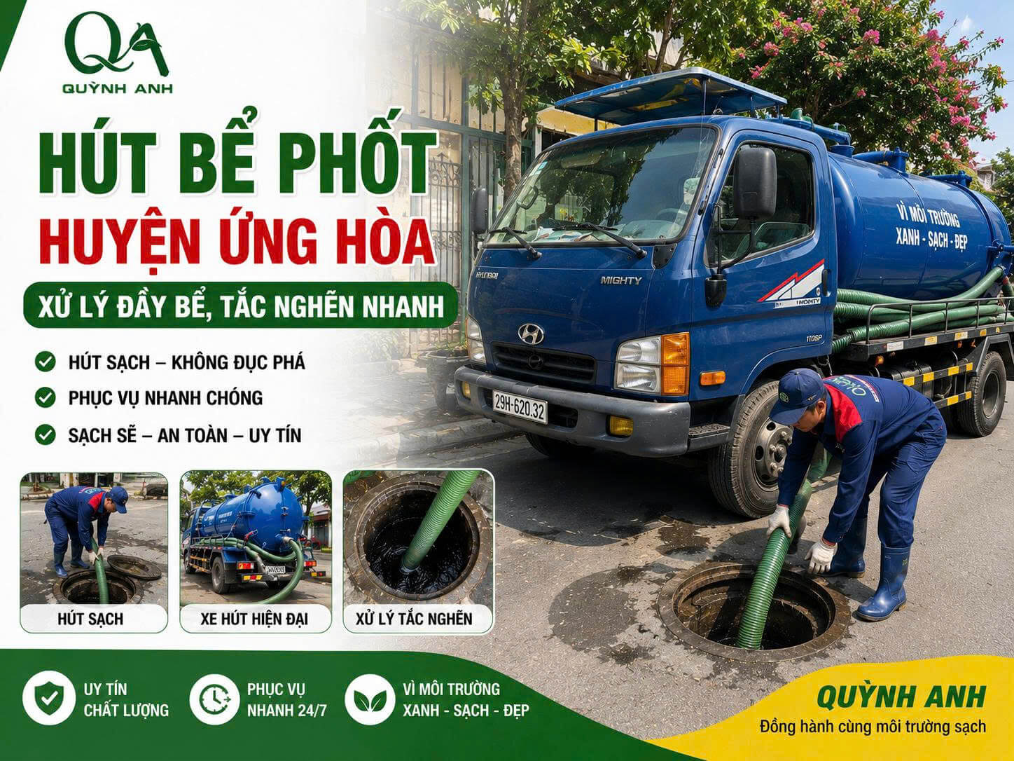 Hút Bể Phốt Huyện Ứng Hòa