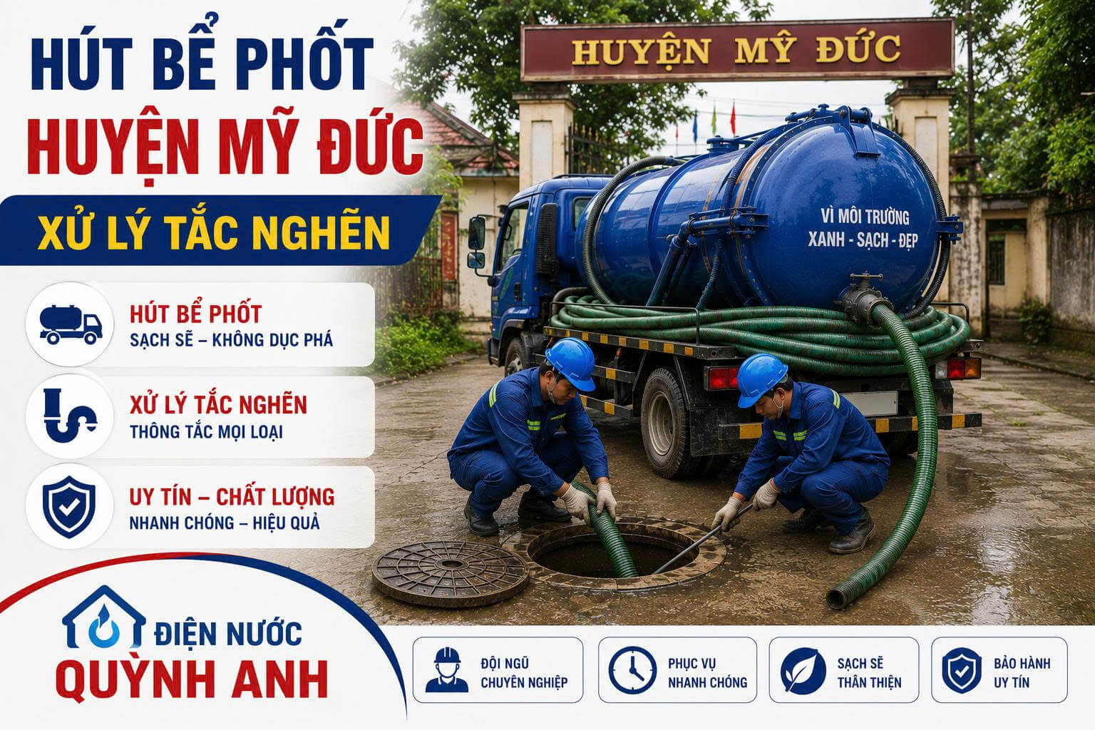 Hút Bể Phốt Mỹ Đức