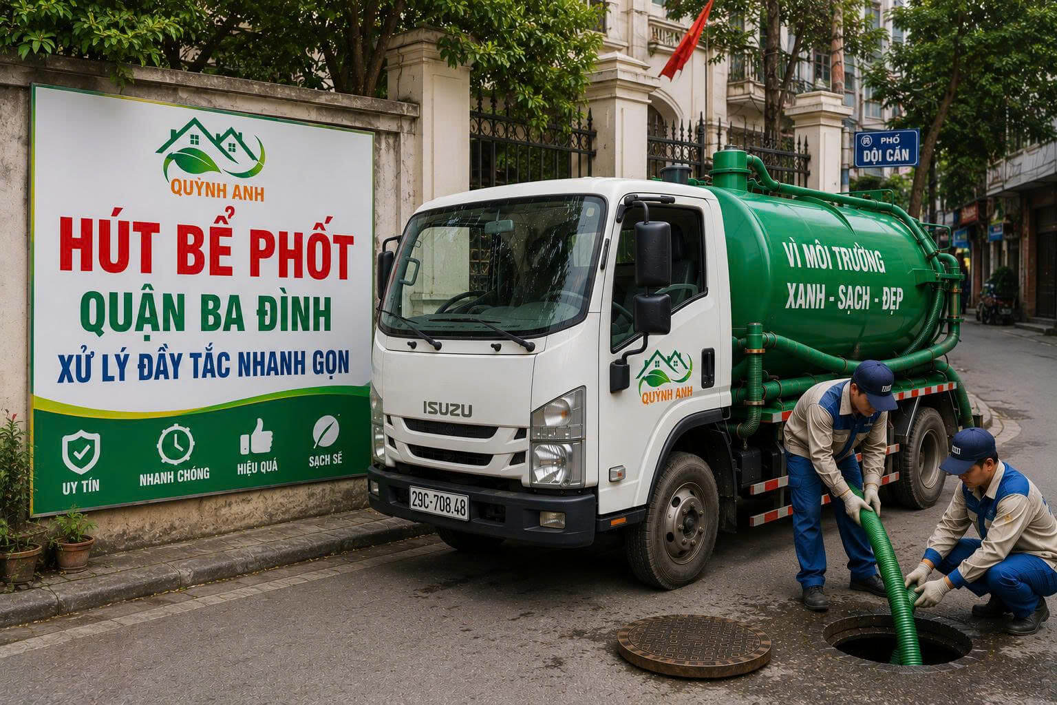 Hút Bể Phốt Quận Ba Đình
