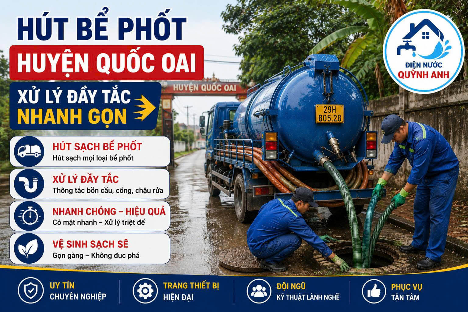 Hút Bể Phốt Tại Quốc Oai