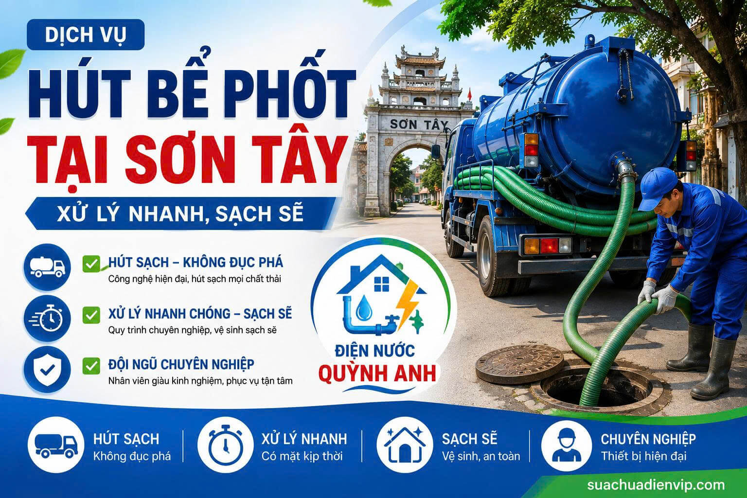 Hút Bể Phốt Tại Sơn Tây