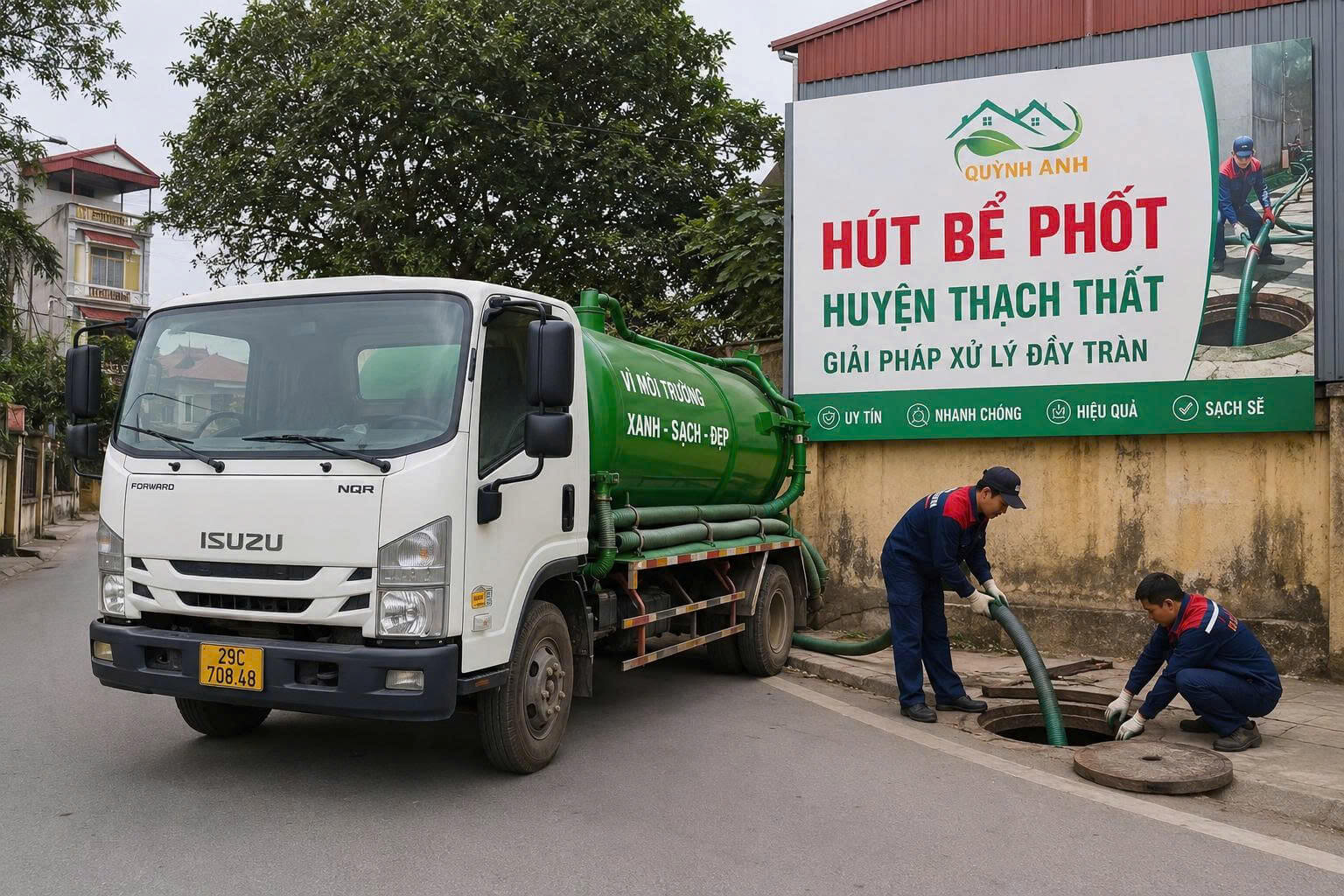 Hút Bể Phốt Tại Thạch Thất