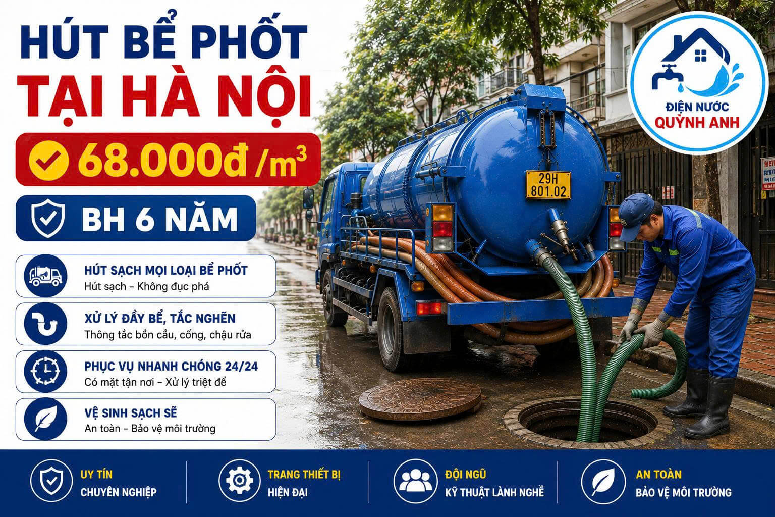 Hút Bể Phốt ở Hà Nội