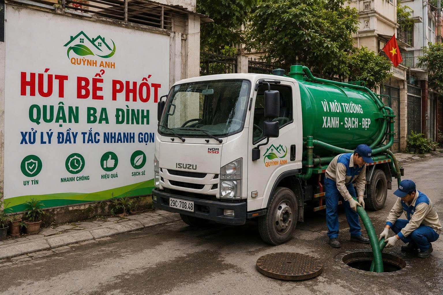 Hút Bể Phốt ở Quận Ba Đình