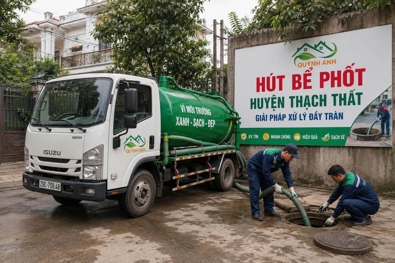 Hút Bể Phốt ở Thạch Thất