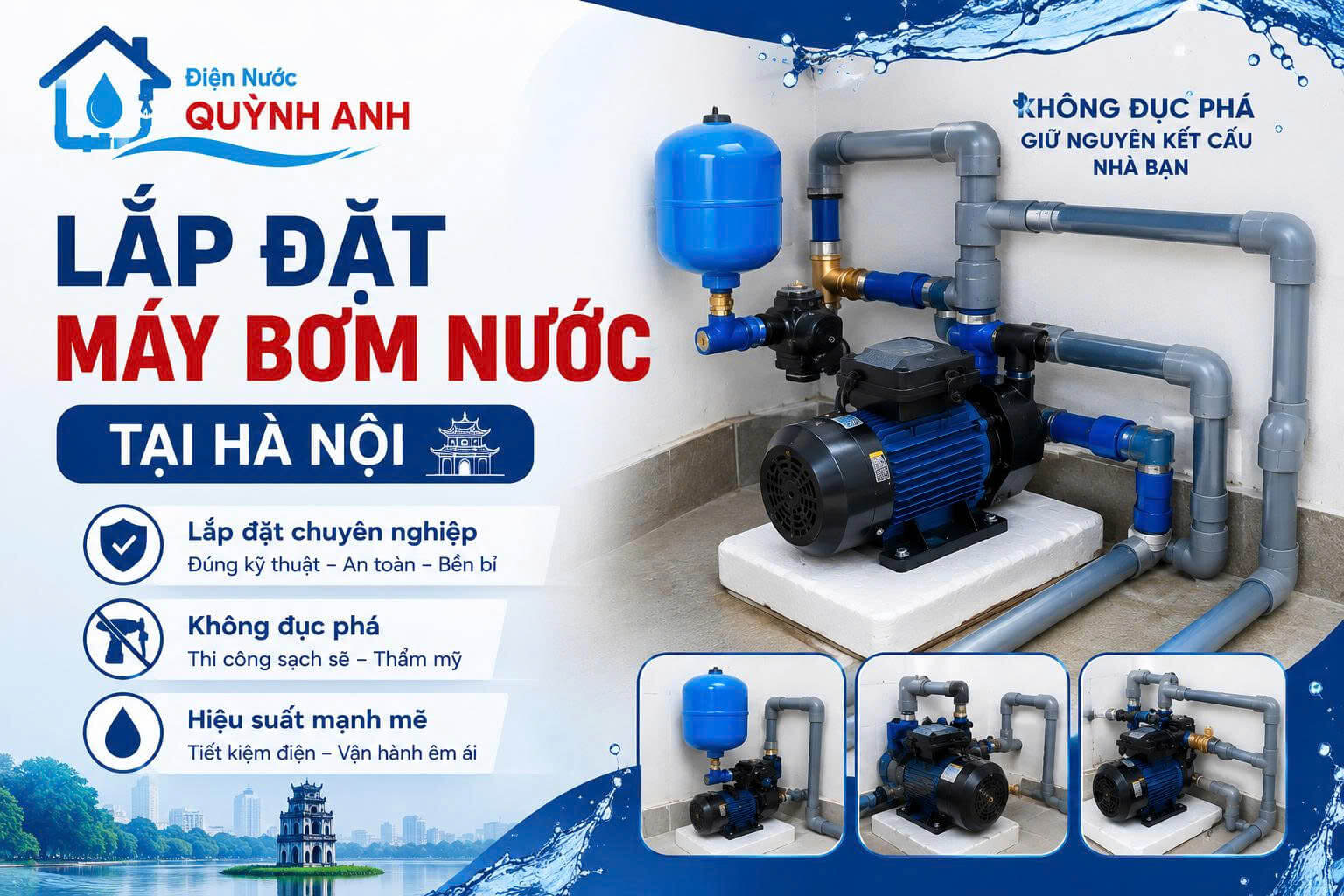 Lắp Đặt Máy Bơm Nước ở Tại Hà Nội