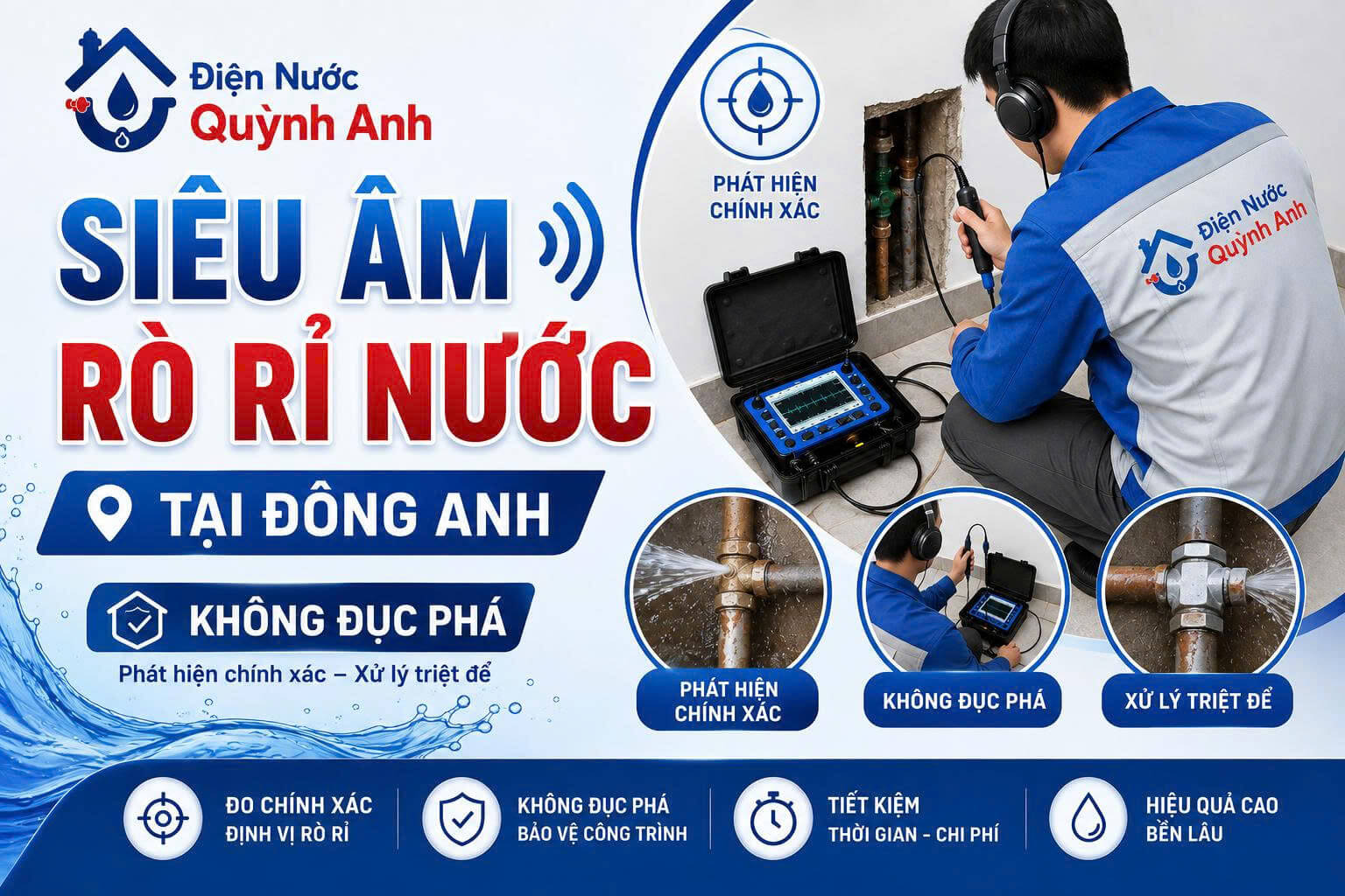 Siêu Âm Rò Rỉ Nước Tại Đông Anh