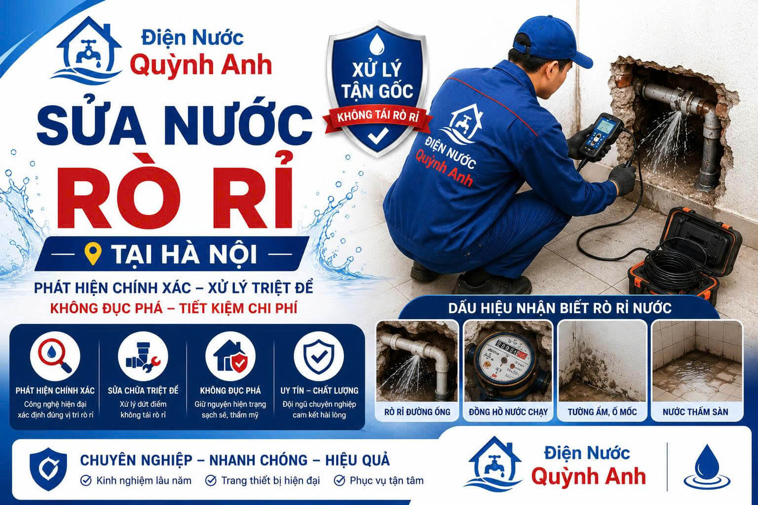 Sửa Nước Rò Rỉ ở Hà Nội