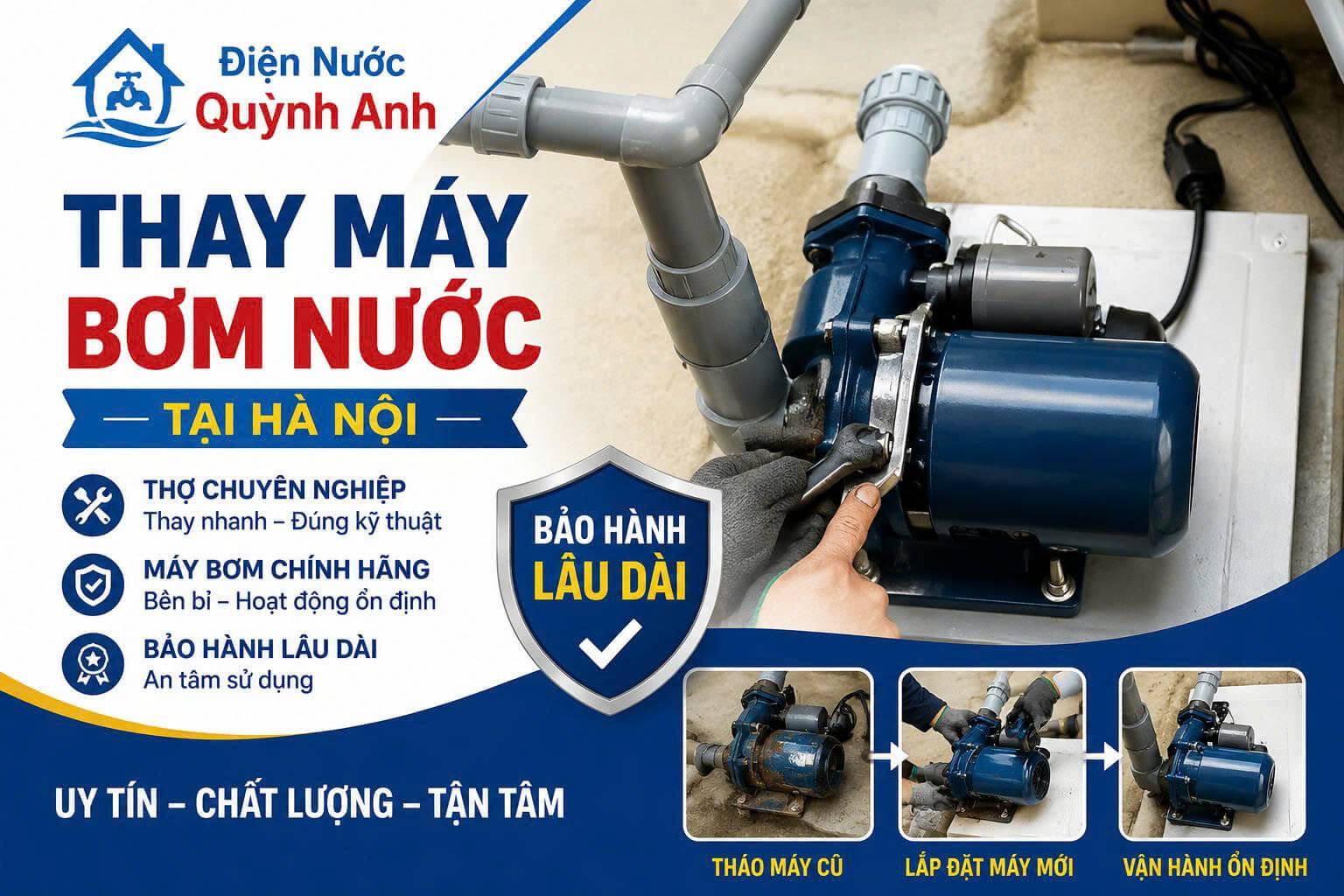 Thay Máy Bơm Nước Hà Nội