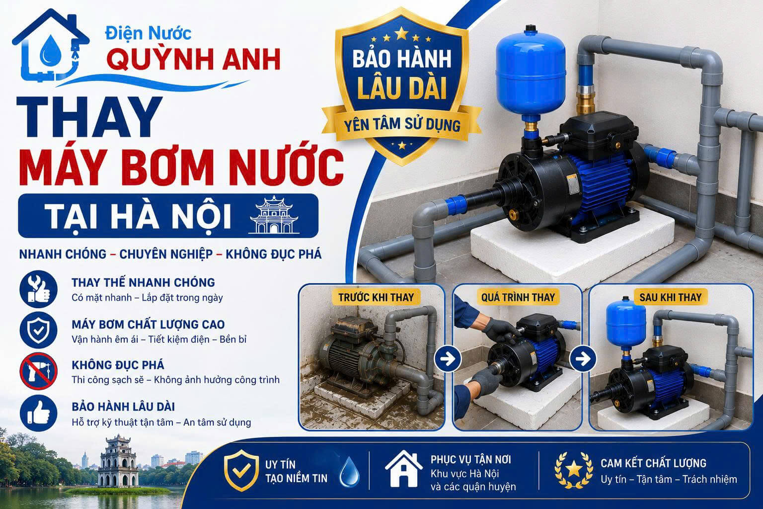 Thay Máy Bơm Nước ở Hà Nội