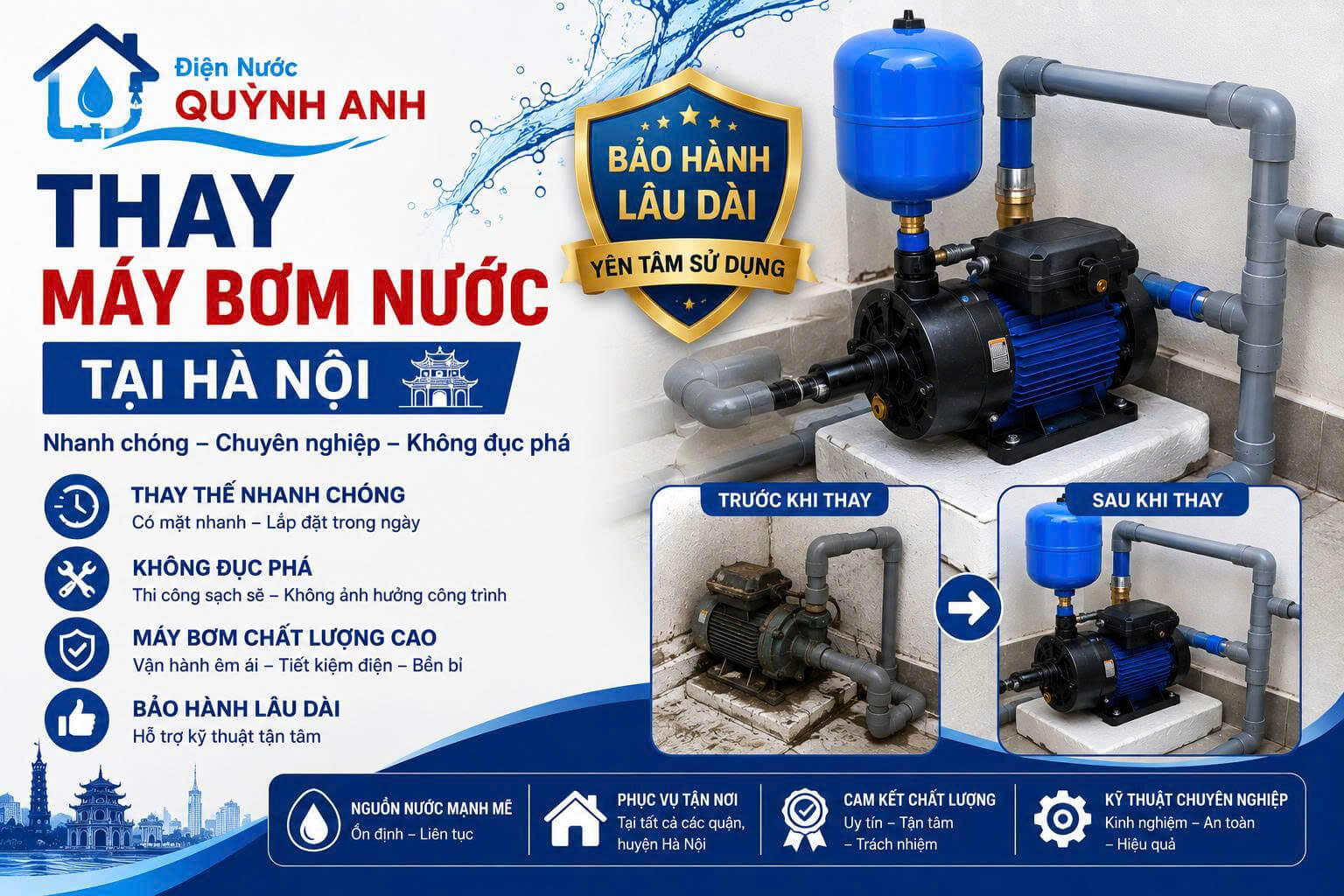 Thay Máy Bơm Nước