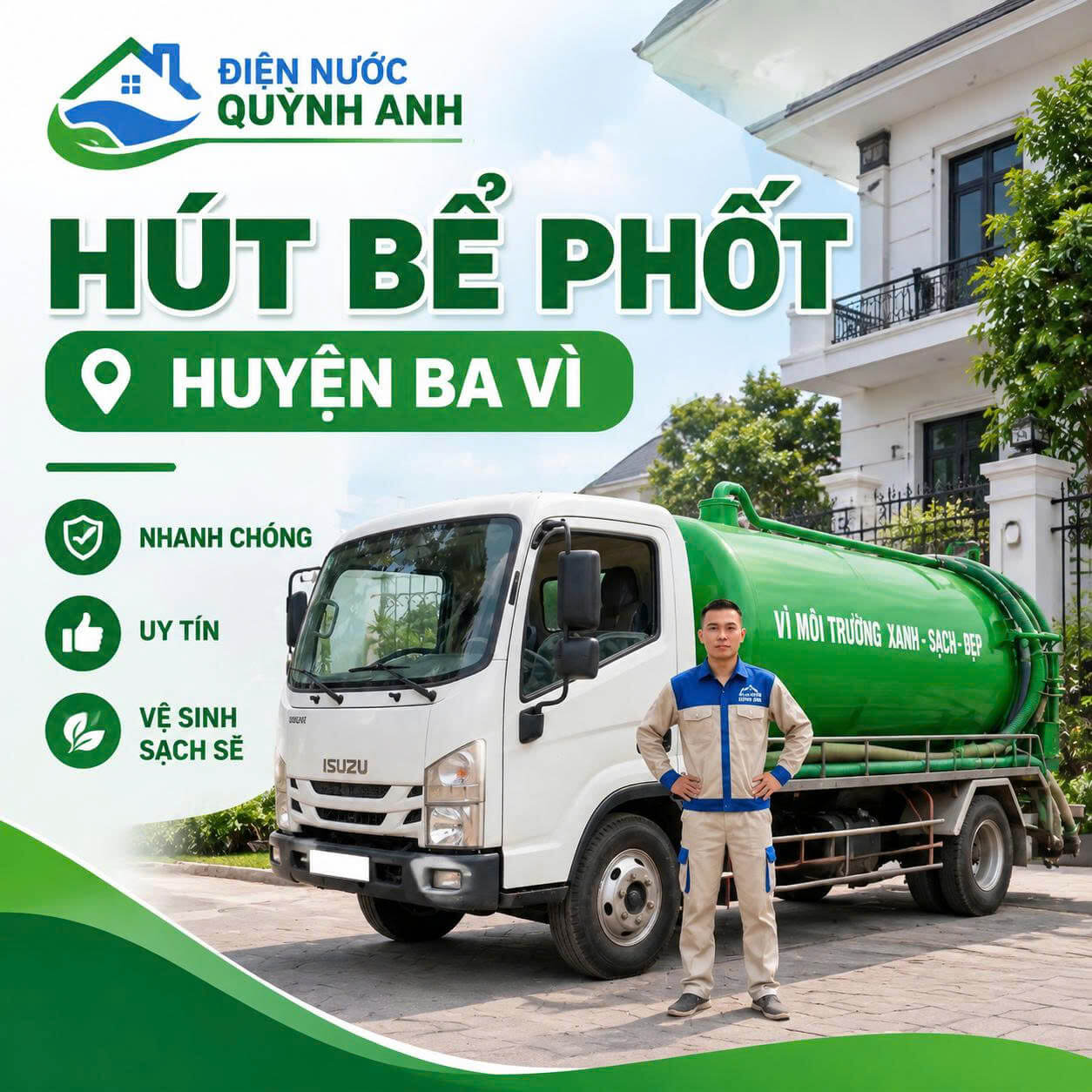 Hút Bể Phốt Ba Vì