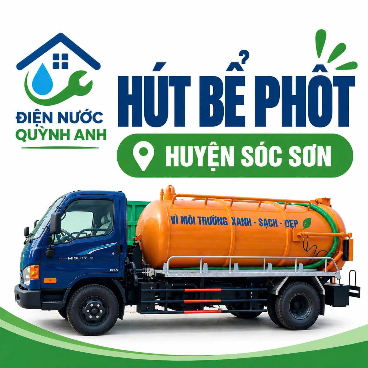Hút Bể Phốt Huyện Sóc Sơn