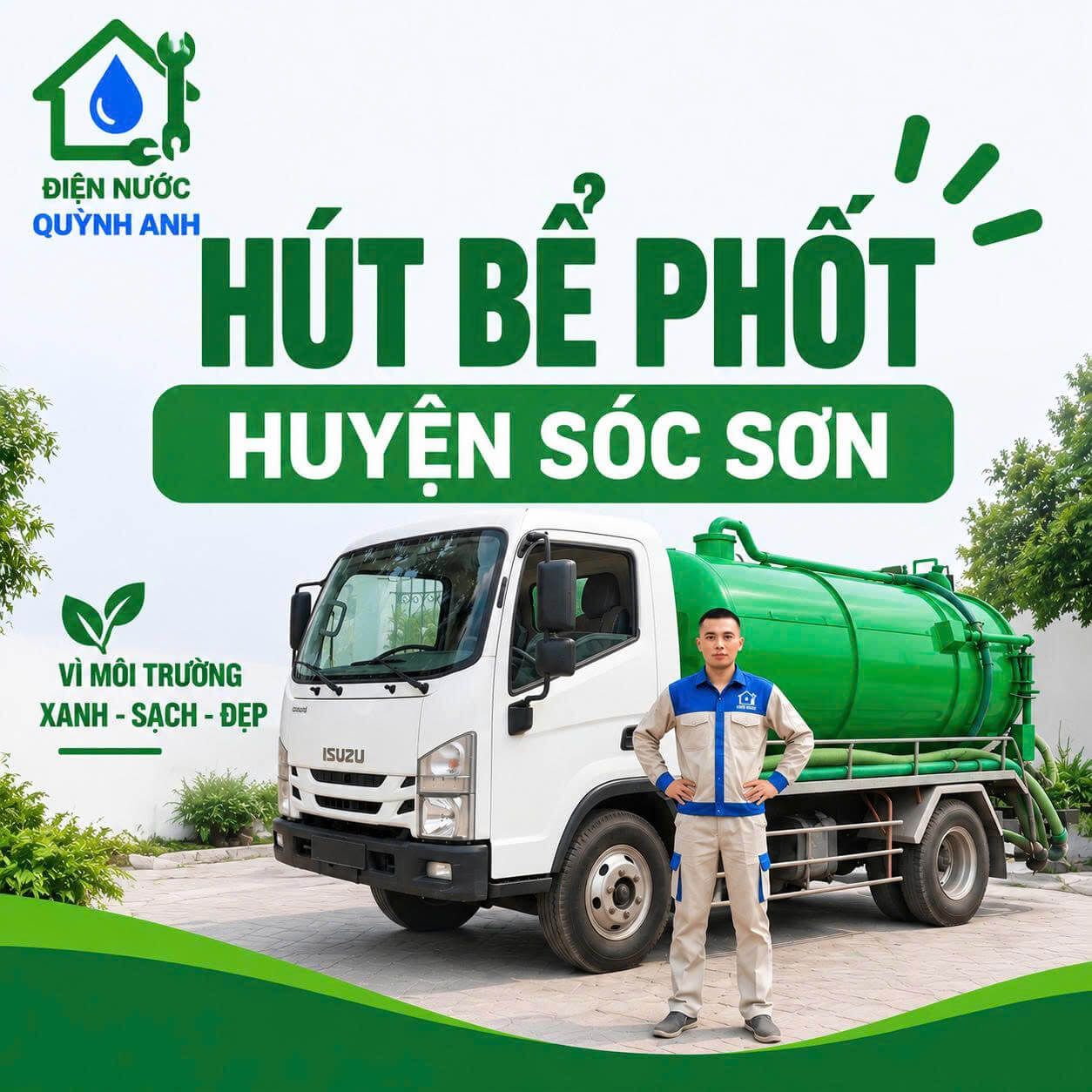 Hút Bể Phốt Tại Huyện Sóc Sơn