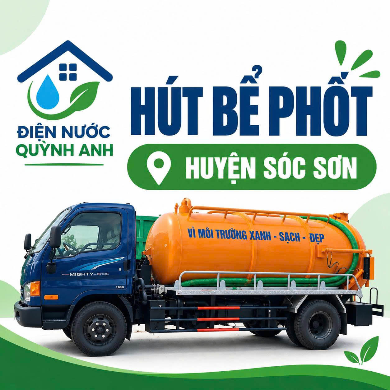 Hút Bể Phốt ở Huyện Sóc Sơn