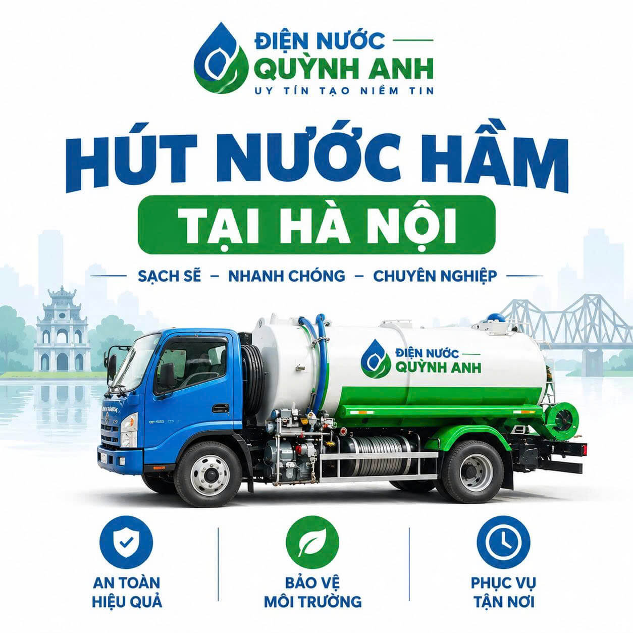 Hút Nước Hầm ở Tại Hà Nội