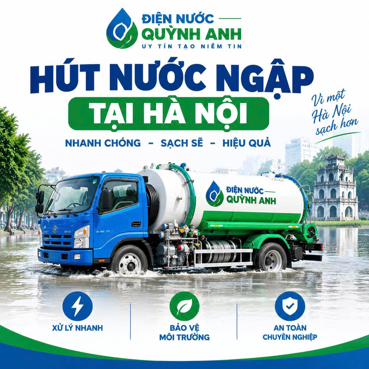 Hút Nước Ngập ở Tại Hà Nội