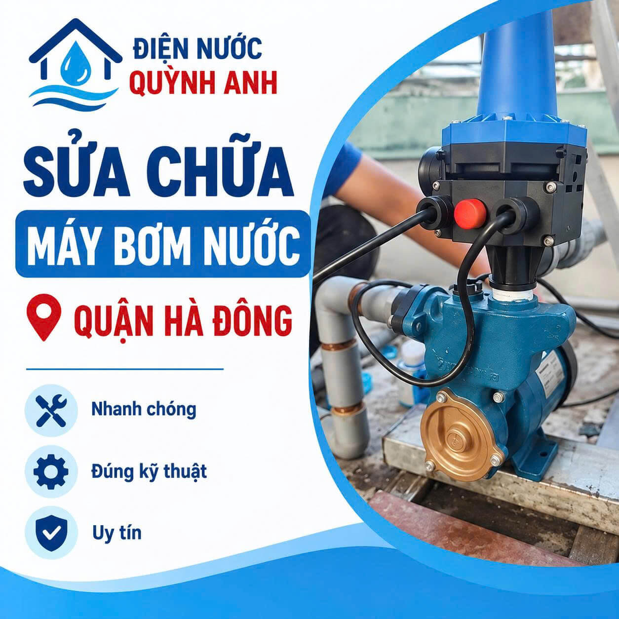 Sửa Chữa Máy Bơm Nước Tại Hà Đông