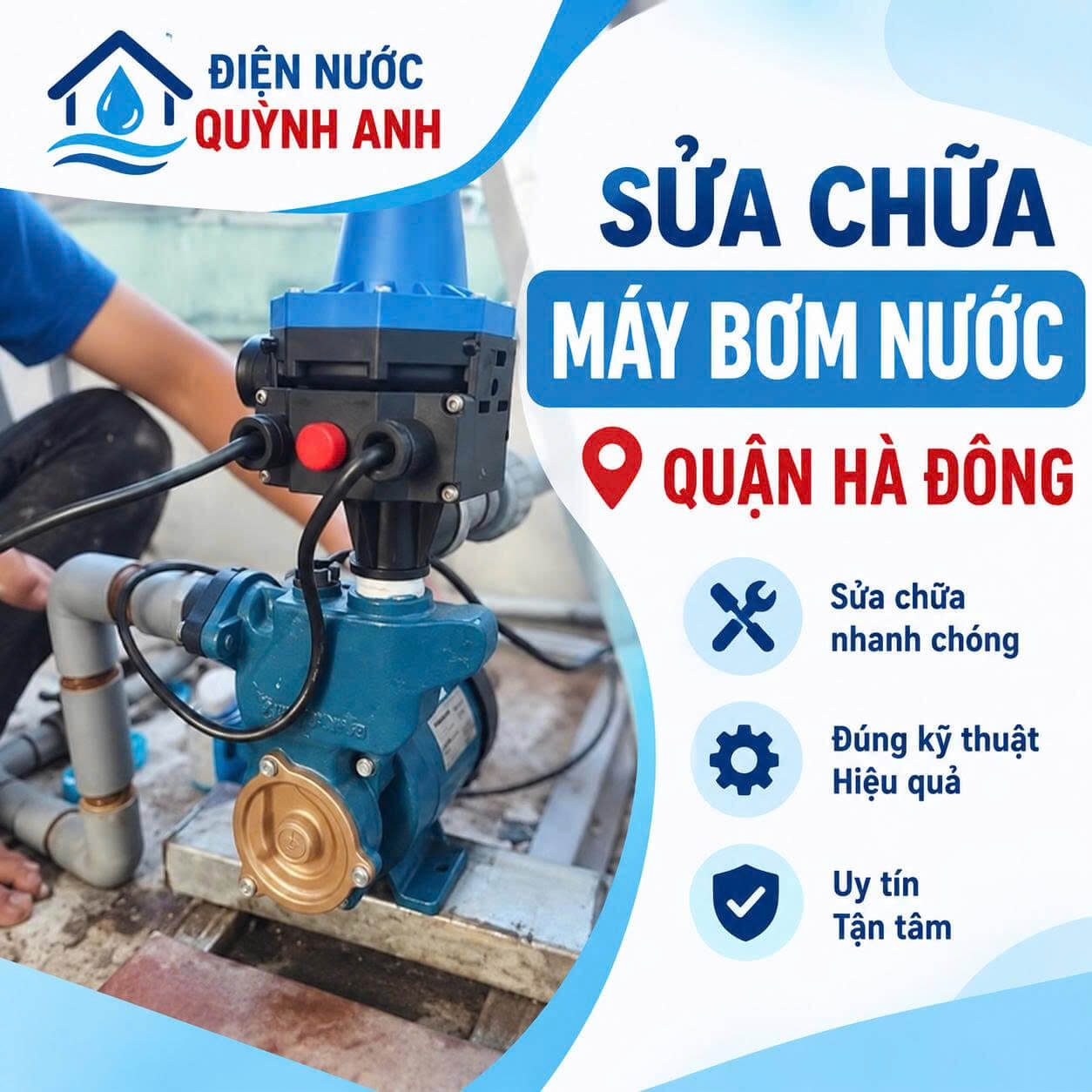 Sửa Chữa Máy Bơm Nước ở Hà Đông