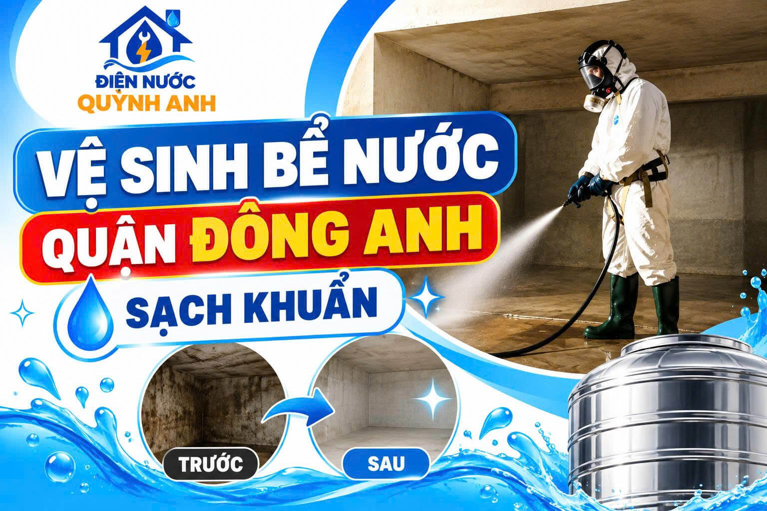 Vệ Sinh Bể Nước Đông Anh