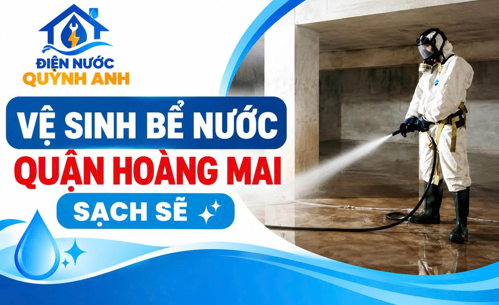 Vệ Sinh Bể Nước Tại Hoàng Mai