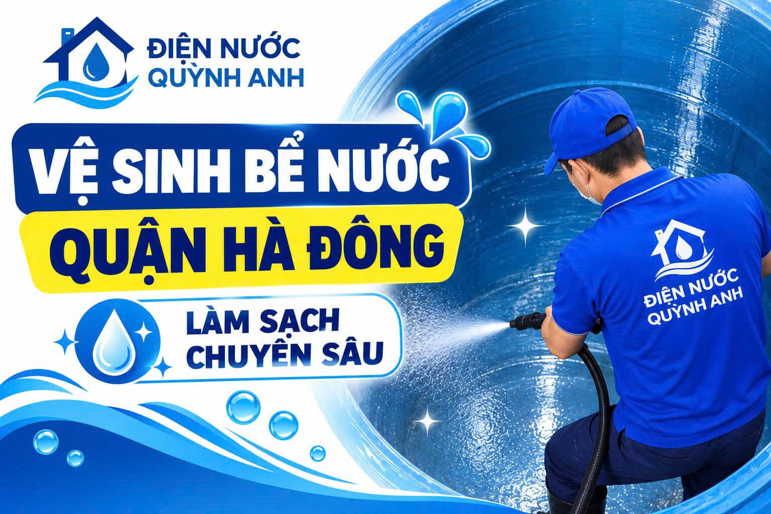 Vệ Sinh Bể Nước Tại Quận Hà Đông