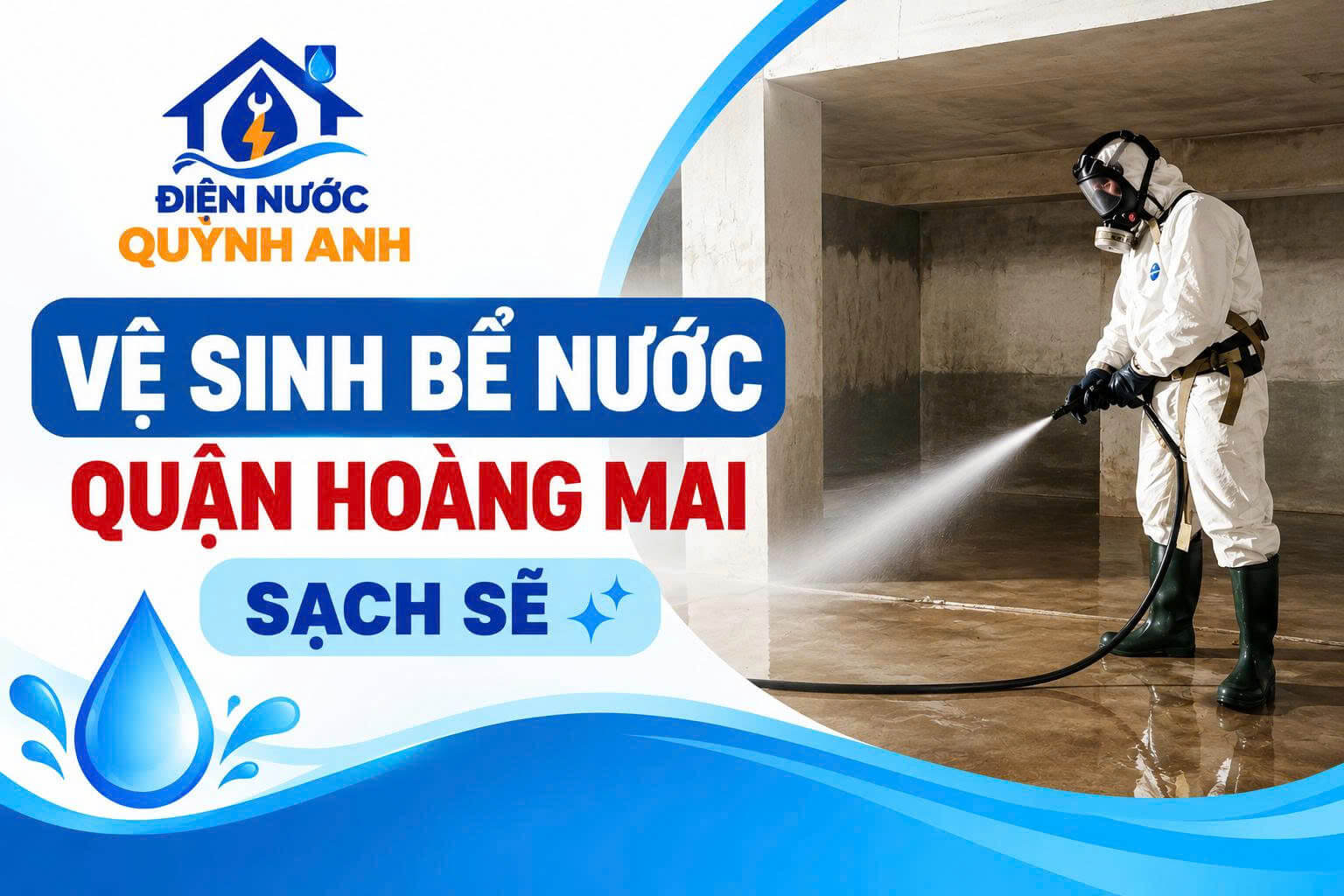 Vệ Sinh Bể Nước Tại Quận Hoàng Mai
